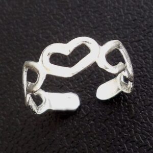 Five Hearts Toe Ring