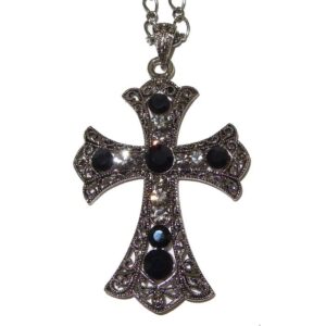 Filigree Bordered Cross Necklace