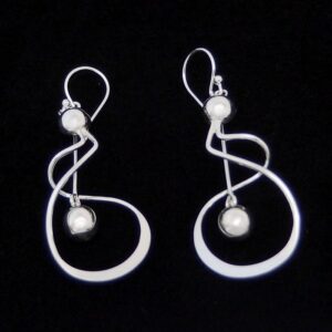 Spiral Twist Dangle Earrings