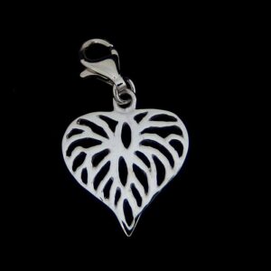Ajoure Openwork Heart Charm Clip