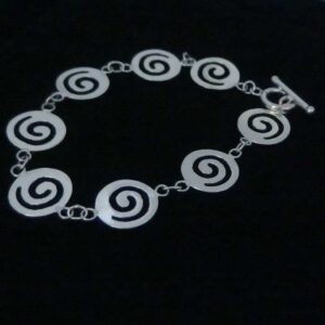 Silver Spirals Chain Bracelet