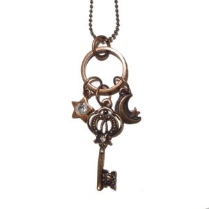Star Moon Key Necklace