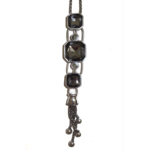 Square Jewel Costume Necklace