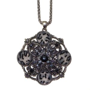Filigree Flower Pendant Necklace