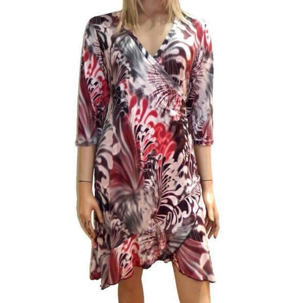 Printed Flounce Dress