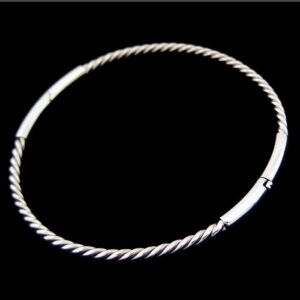 Silver Twist Bangle