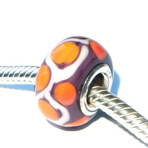 Tribal Glass Bead Charm