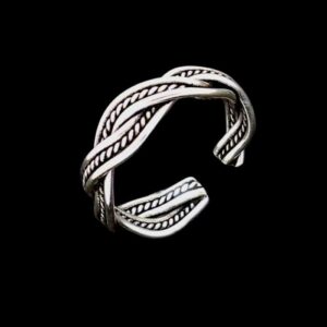 Double Twist Rope Toe Ring NZ