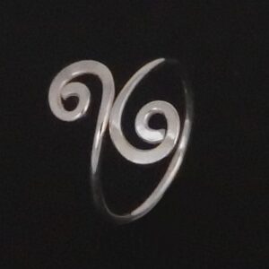 Double Spiral Toe Ring