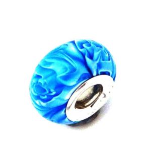 Marbled Murano Glass Bead