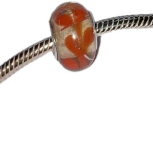 Orange Murano Glass Bead