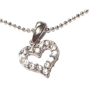Costume Silver Heart Necklace
