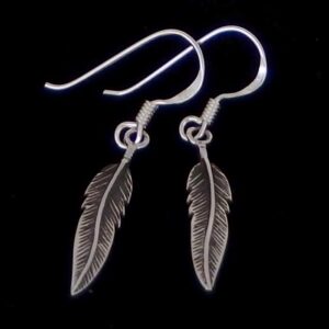 Silver Feather Earrings
