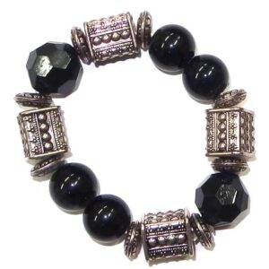 Elastic Silver bead bracelet