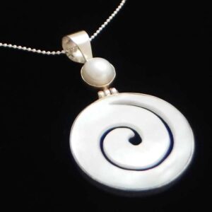 Pearl and Mother Pearl Shell Pendant