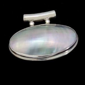 Oval Pearl Shell Pendant