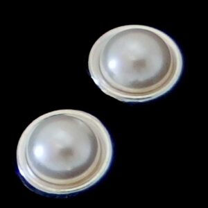 Silver Pearl Stud Earring