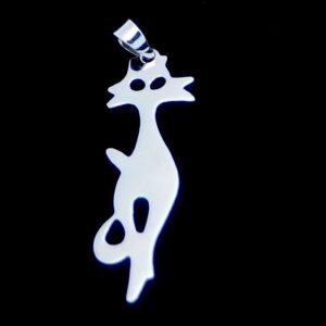 Skinny Sly Cat Pendant