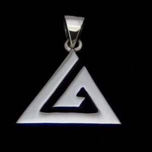 Pointed Triangle Spiral Pendant
