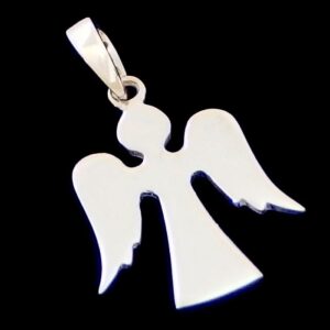 Silver Angel Pendant Necklace