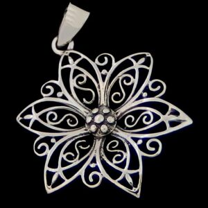 Filigree Flower Burst Pendant