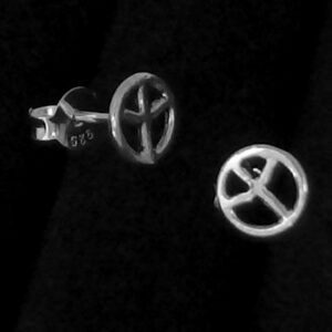 Peace stud earrings