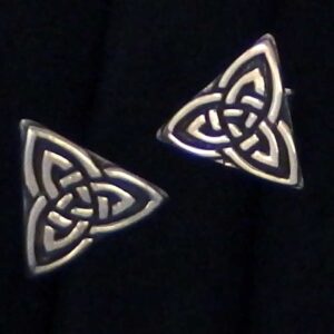 Triangle Celtic Stud Earring