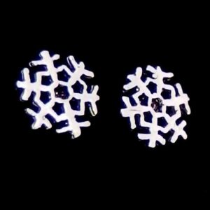 Silver Snowflake Stud
