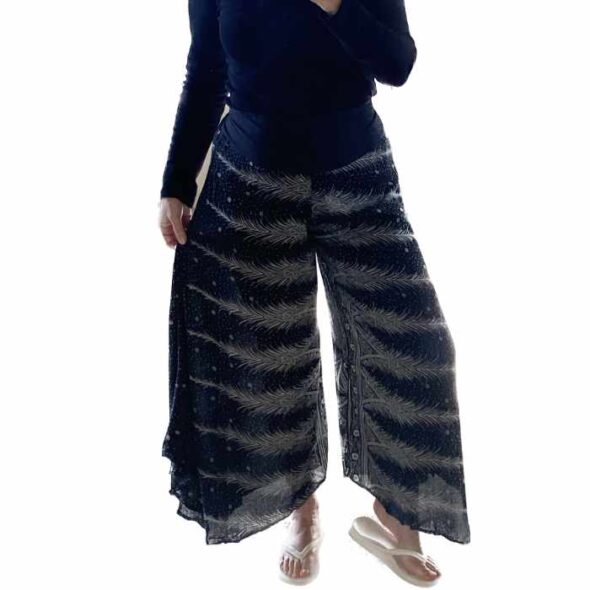 Feather Print Thai Pant