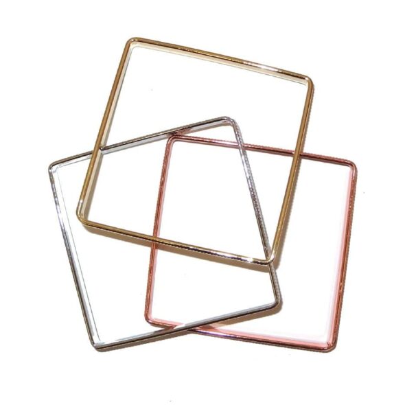 Square Copper Bangle Set