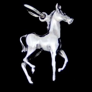 Silver Horse Pendant Necklace