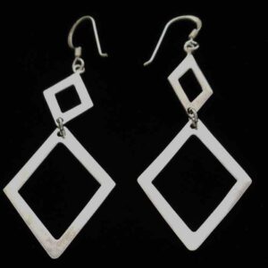 Diamond Shape Drop Earrings