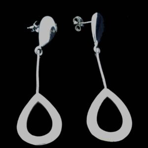 Silver Tear Drop Earring