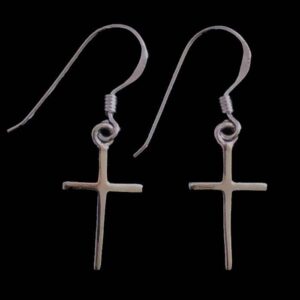 Silver Cross Earrings