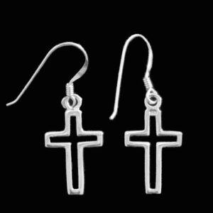 Simple Christian Cross Earrings