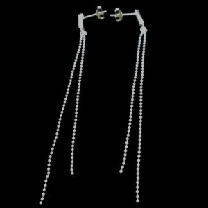 Dangling Ball Chain Earrings
