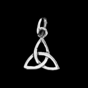 Small Silver Celtic Trinity Charm Pendant