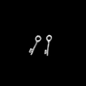 Silver Key Stud