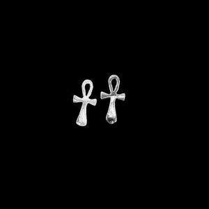 Egyptian Ankh Cross Stud Earrings