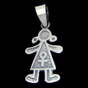 Go Silver Girl Pendant