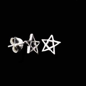 Cut Out Pentacle Star Stud